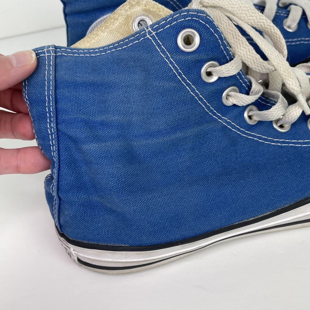 Converse Women's Sz 9 / Mens Sz 7 Blue Chuck Taylor All Star High Top Sneakers - Picture 12 of 16
